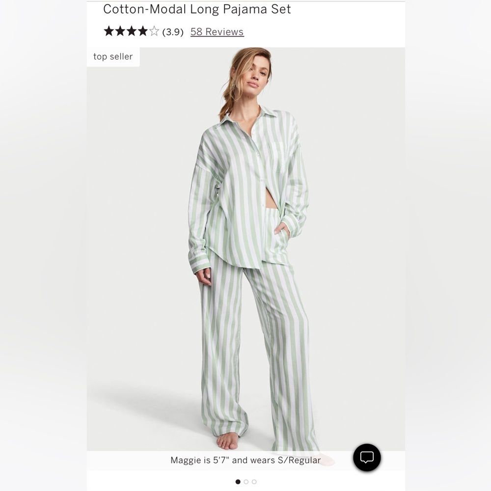 Cotton-modal long pajama set from Victoria’s Secret